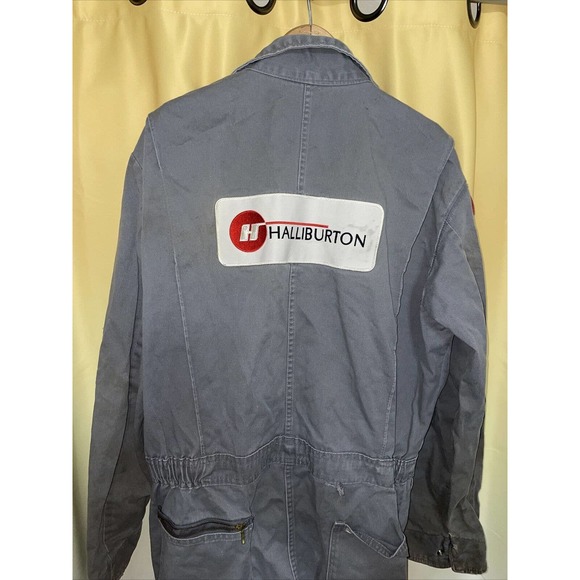 Team Halliburton Original Authentic Oil Worker Uniform One Piece 70x23 XXL - Picture 4 of 16